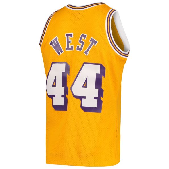 Jerry West Los Angeles Lakers Mitchell Ness Hardwood Classics 1971 72