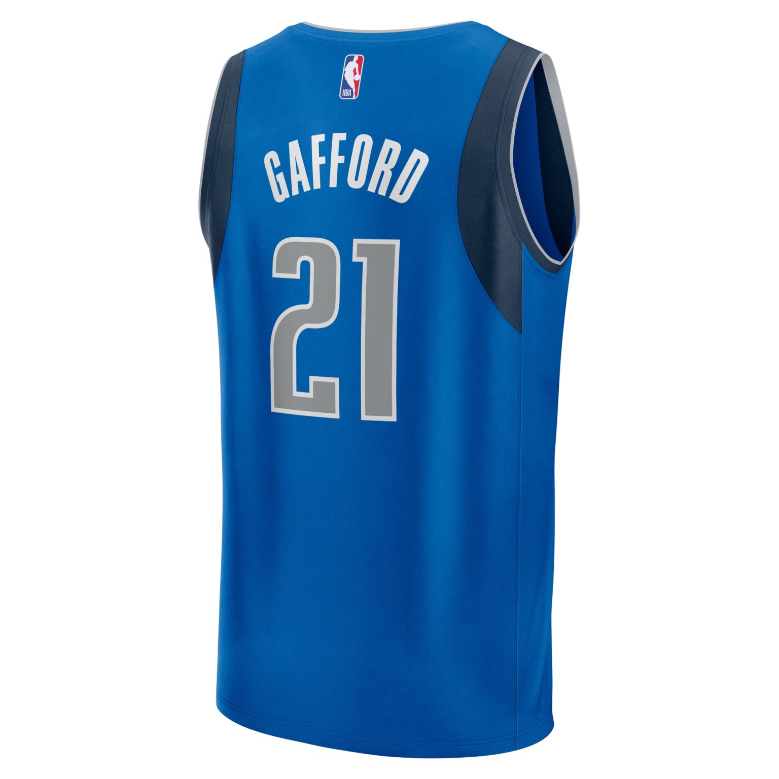 Mens Fanatics Daniel Gafford Blue Dallas Mavericks Fast Break Player