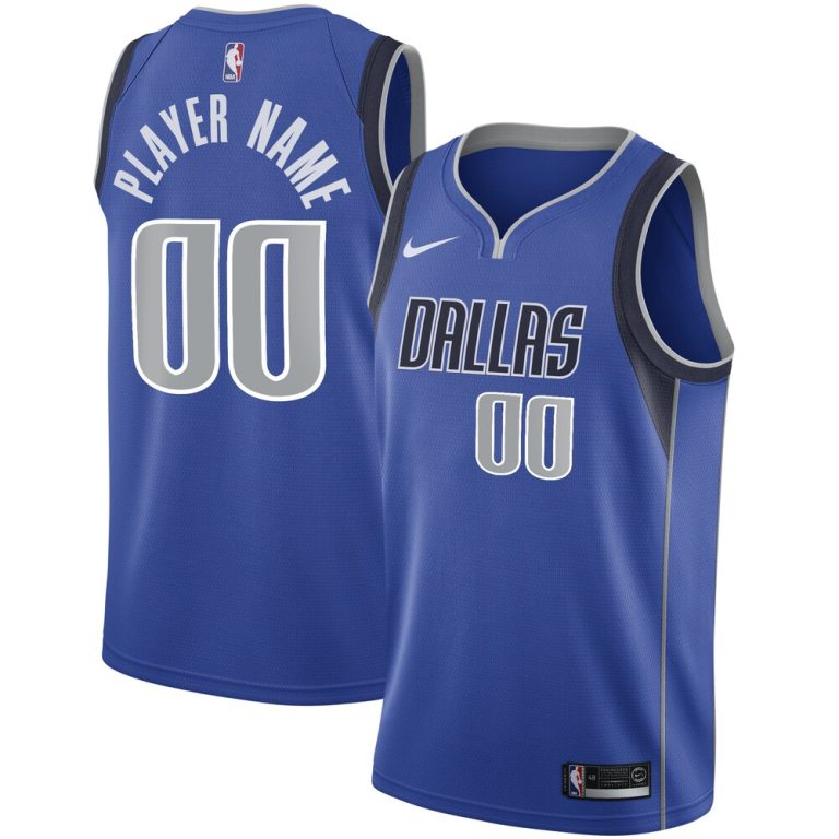 Dallas Mavericks Nike Swingman Custom Jersey Royal – Icon Edition ...